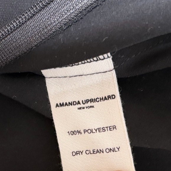 New Amanda Uprichard X Revolve Gilda Gown Black Dress High Leg Slit One Shoulder - Picture 4 of 5